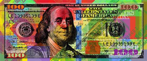 Benjamin Franklin 100 Bill Full Size Digital Art By Jean Luc