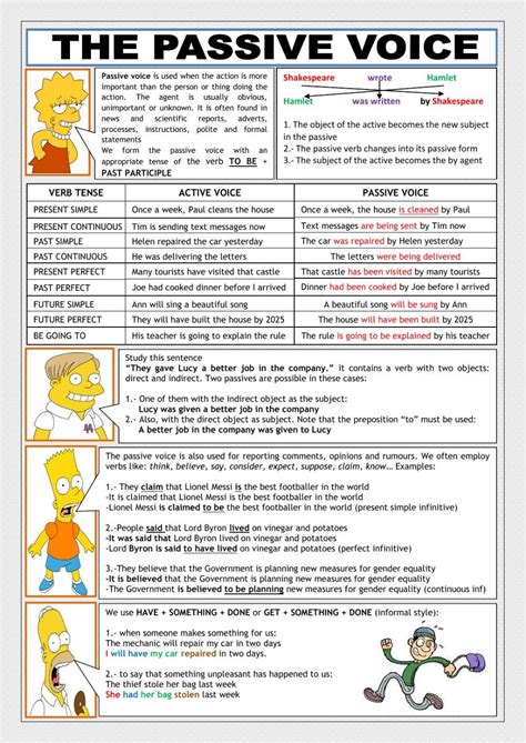Passive Voice Interactive And Downloadable Worksheet You Can Do The