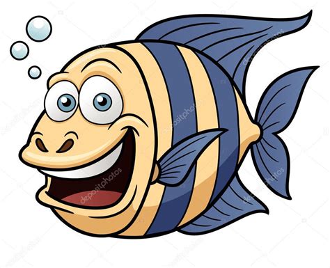 Cartoon Happy Fish — Stock Vector © Sararoom 29736929