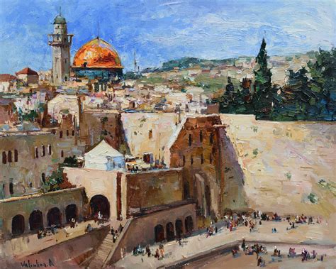 Western Wall In Jerusalem Israel Original Oil Painting Flickr