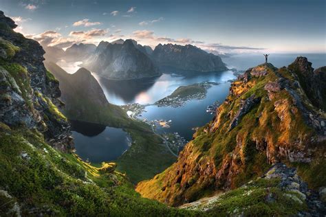 The Peaks Of The Lofoten Archipelago In Norway Rpics
