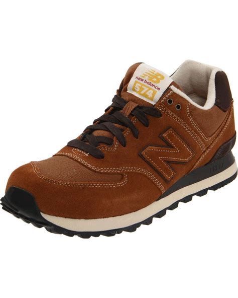 New Balance 574 V1 Classic Lace Up Sneaker In Brown For Men Lyst