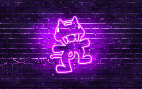 Download Wallpapers Monstercat Violet Logo 4k Superstars Violet