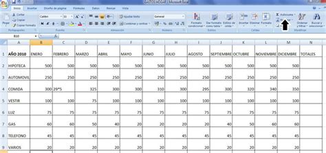 Tabla De Control De Gastos En Excel