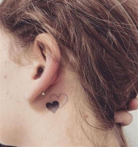 35 Minimalists Behind The Ear Tattoo Ideas Trendy Designs