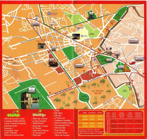 Marrakech City Tour Tourist Bus Tourist Tourist Map Tours