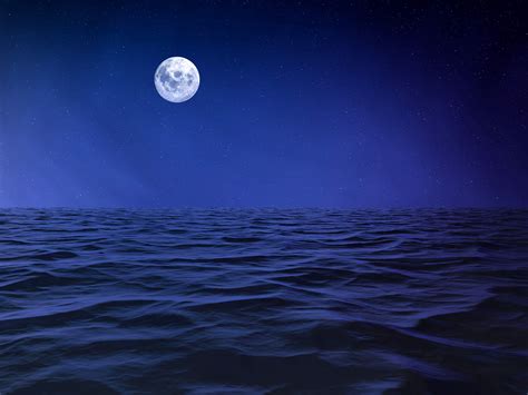 Royalty Free Moon Over Ocean At Night Motivational Quotes