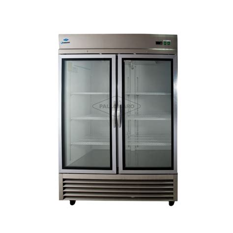 Refrigerador Vertical De Dos Puertas En Vidrio