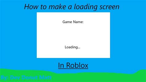 How To Make A Loading Screen Youtube