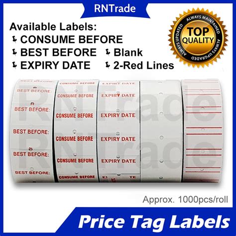 Date Sticker Label Best Before Expiry Date Consume Before Plain