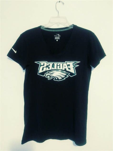 Nike Philadelphia Eagles Womens Black Dri Fit T Shirt Size