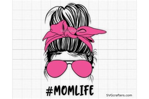 Download Messy Bun Momlife Svg Mom Life Svg Free Svg