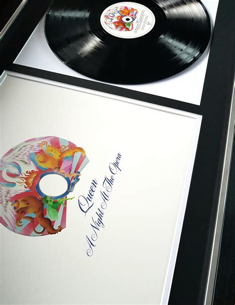 Queen A Night At The Opera Bohemian Rhapsody Framed Vinyl Album Record