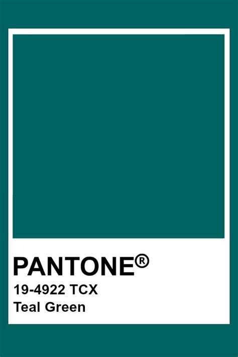 Pantone Teal Green Pantone Color Pantone Pantone Colour Palettes