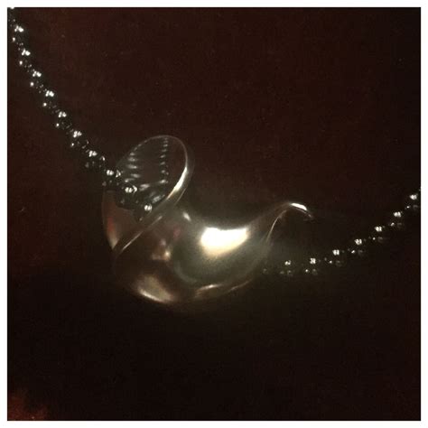 A Georg Jensen Hematite And Silver Necklace That Was Bought At Daimaru