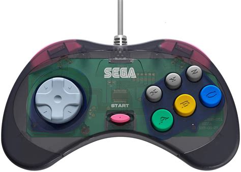 Retro Bit Official Sega Saturn Controller Pad Original Port Slate