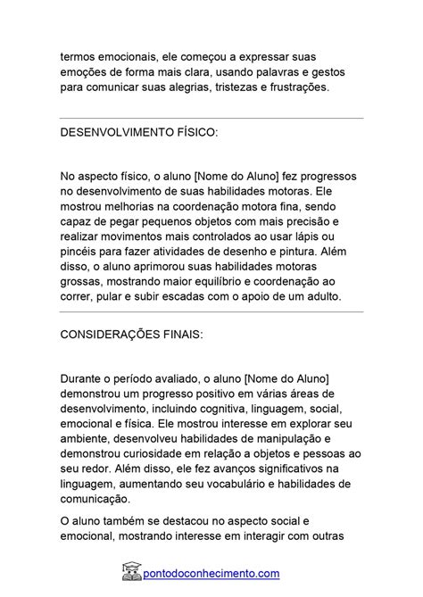 Relatorio De Aluno Hiperativo
