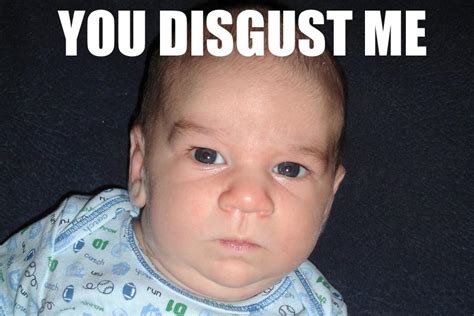 Irti Funny Picture 1074 Tags Disgusted Baby Macro Angry Upset