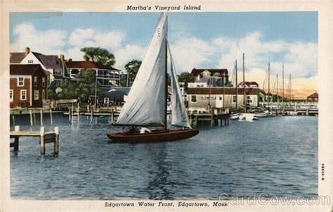 Marthas Vineyard Island Edgartown Ma Postcard