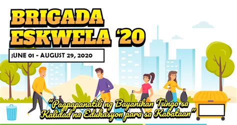 2020 Brigada Eskwela And Oplan Balik Eskwela Relative To The Covid