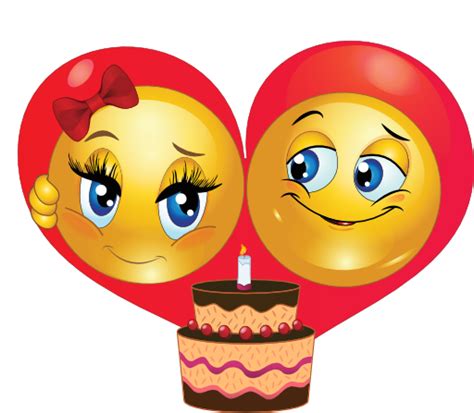 6 Animated Emoticons Couple Images Happy Birthday Smiley Face Clip