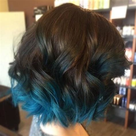Brown hair is the second most common human hair color, after black hair. Blue is the Coolest Color: 50 Blue Ombre Hair Ideas | Hair ...