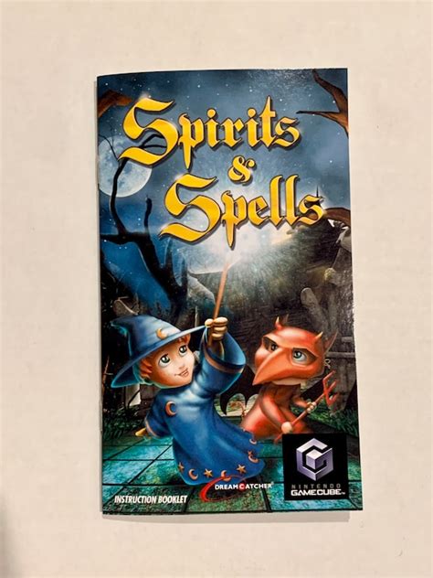 Spirits And Spells Reproduction Manual Gamecube Etsy