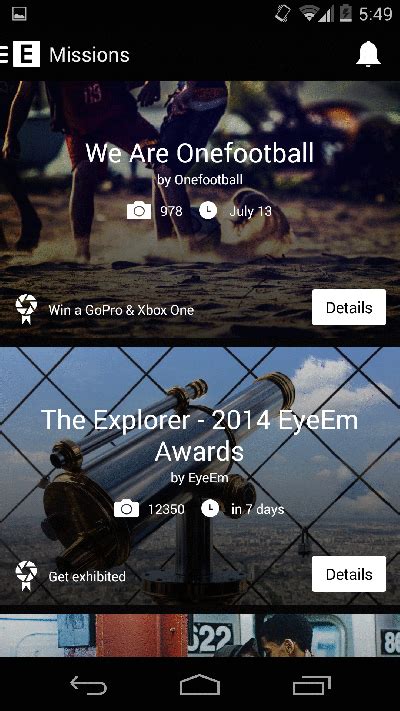 Photography Community Eyeem Launches Android Redesign Hits 10m Users