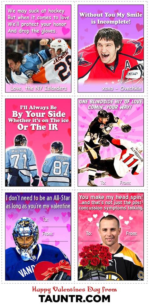 So whether you are a fan. NHL Valentines Day Cards | Hockey valentines, Hockey humor, Hockey girlfriend