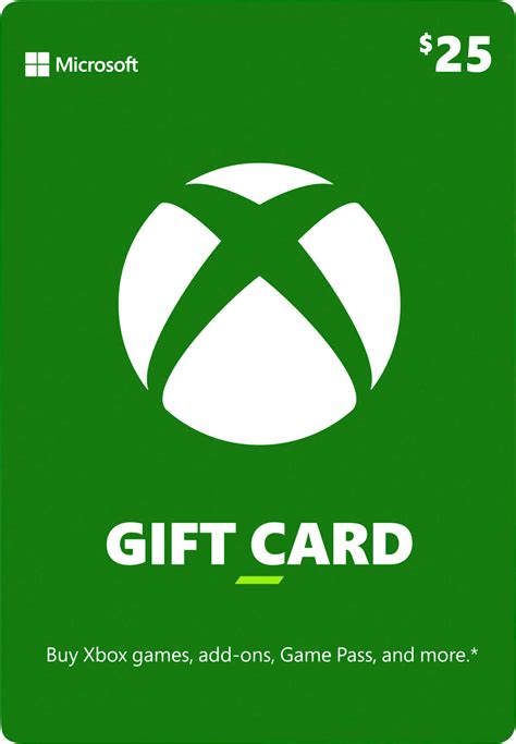 Microsoft Xbox 25 T Card Xbox Microsoft T Card 2015 Best Buy