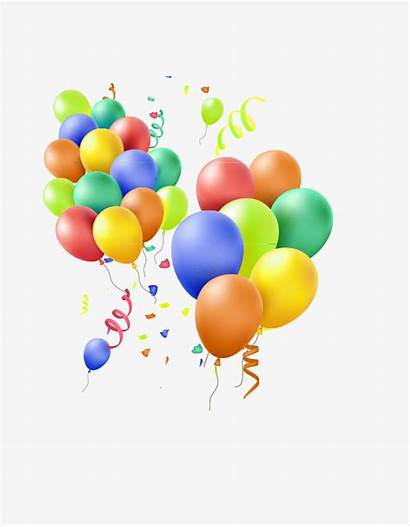 Streamers Balloons Clip Clipart Balloon Colorful Decorative