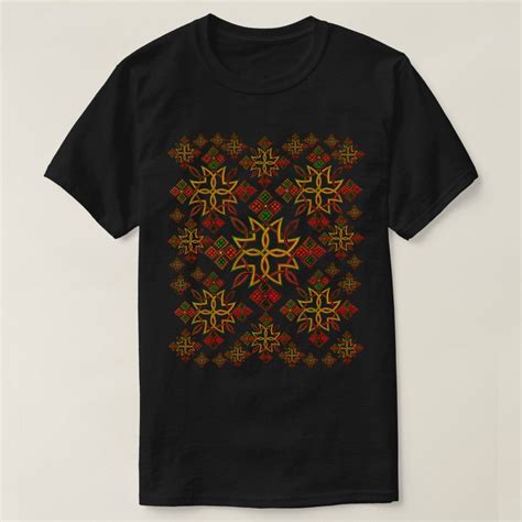 Ethiopian Rootz Meskel Cross Black T Shirt Zazzle Black Tshirt Mens Tshirts Shirts