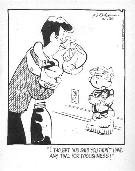 Dennis The Menace Kiss Dennis The Menace Daily 10 26 1979 Dennis Dad And Mom Kiss By