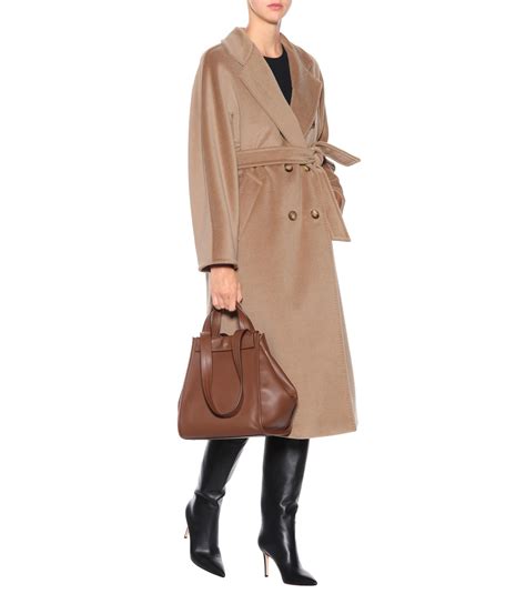 Max Mara Madame Wool And Cashmere Blend Coat In Beige Natural Lyst