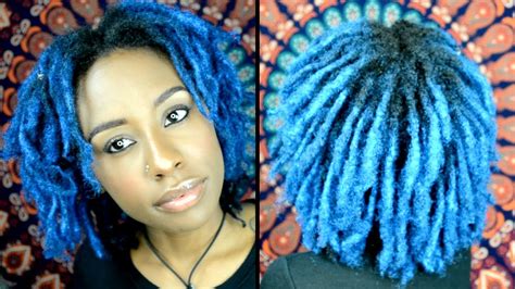 Instant dreadlocks split dying my hair black & neon green 💚 how to make dreadlocks 10 year freeform dreadlocks acv soak first time! BLUE LOCS! NO DYE NO BLEACH!!! (How I Got Vibrant Blue ...