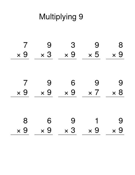 Free Multiplication Worksheet Multiply By 6s Free4classrooms