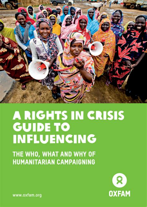 A Rights In Crisis Guide To Influencing The Who What And Why Of Humanitarian Campaigning