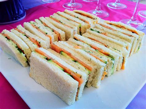 Bridal Shower By Alice Smoked Salmon Cucumber Tea Sandwich With