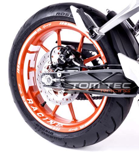 Wheel Sticker Ktm Duke Rc 125 200 250 390 Nr1 Rim Stripes Decal Tomtec