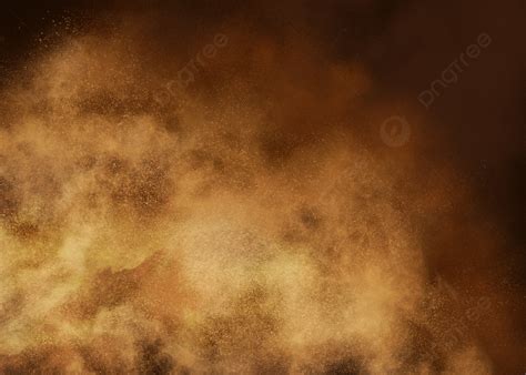 Gray Abstract Cloud Fog Gold Particles Dust Background Golden Dust