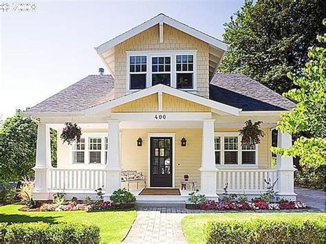 40 Best Bungalow Homes Design Ideas 13 Yellow House Exterior