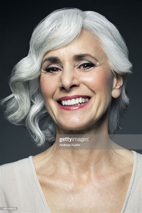Sivery Grey Haired Woman With A Big Smile Photo Getty Images