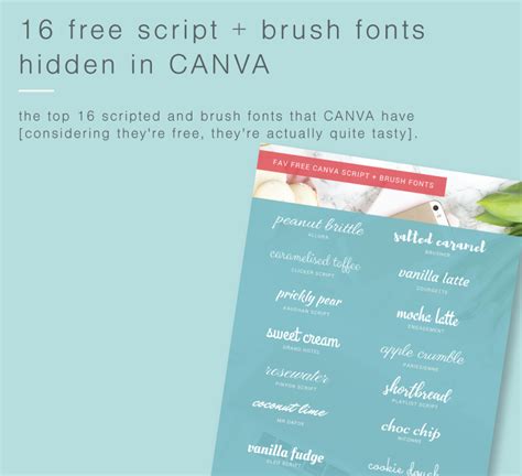 16 Free Script Brush Fonts Hidden In Canva Freshsage Brand Agency