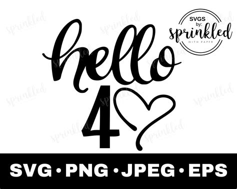 Hello 40 Svg 40th Birthday Svg 40th Svg Commercial Use 40th