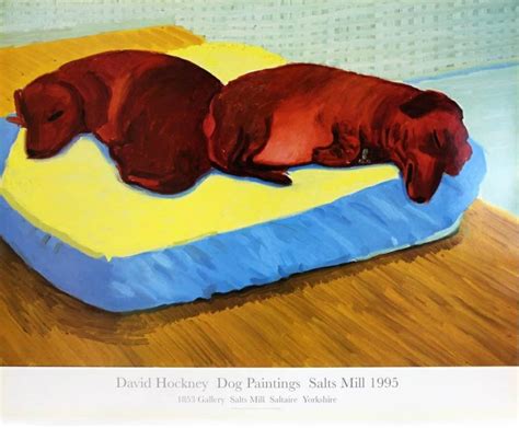 David Hockney Dog Show Dog 38 Exhibition Poster Original Etsy