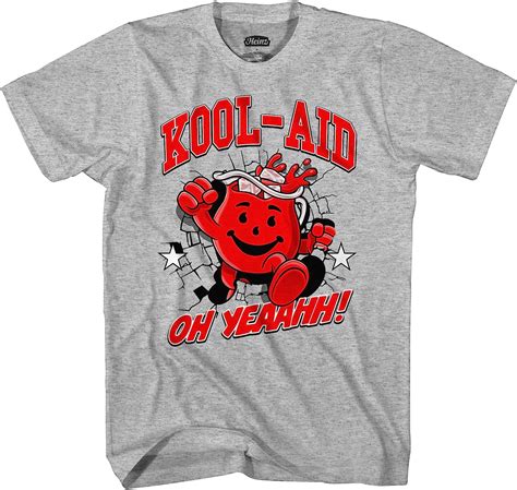 Kool Aid Mens Oh Yeah Shirt Drink Mix Man Oh Yeah Graphic T Shirt Amazon Ca Clothing Shoes