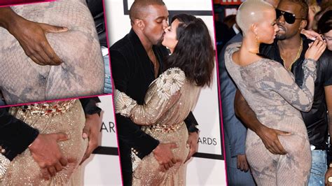 Phony Khemistry Kanye West S Grammys Booty Grab Of Kim Kardashian