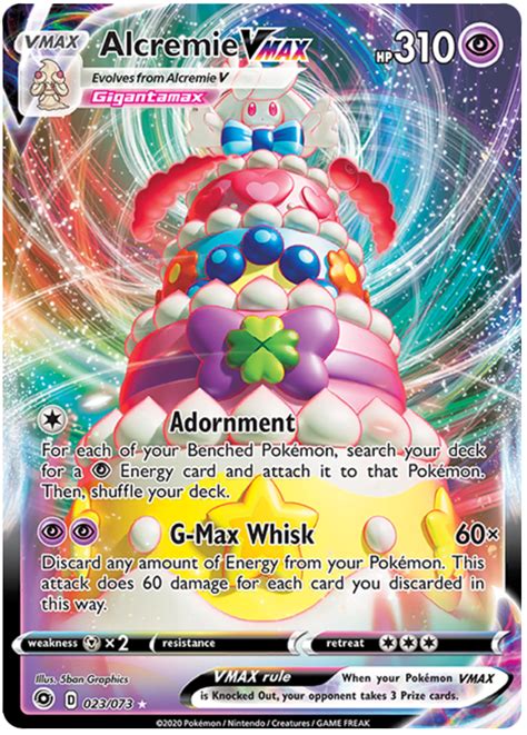 Alcremie Vmax Champions Path 23 Pokemon Card