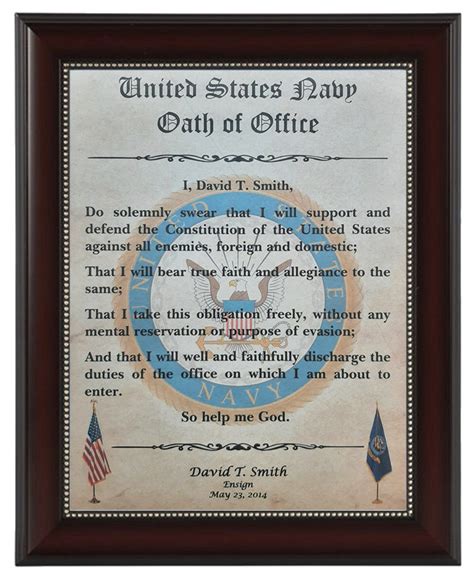 Better Us Military Officer Oath Of Office All Branches Army Etsy