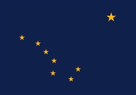 Flag Of Alaskaalaskas State Flag Features The Big Dipper Ursa Major